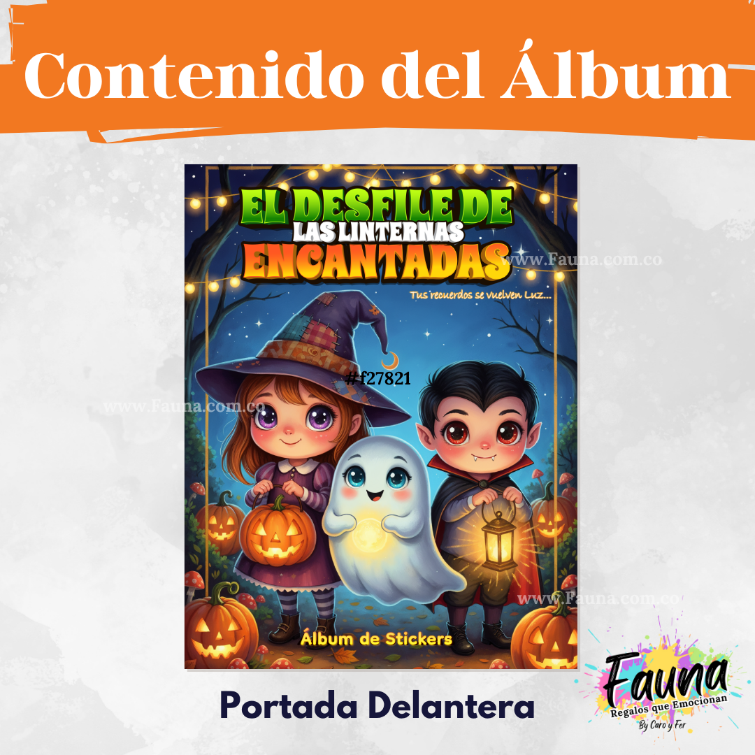 El Desfile de las Linternas Encantadas  – Álbum con Láminas tipo Panini 🎃