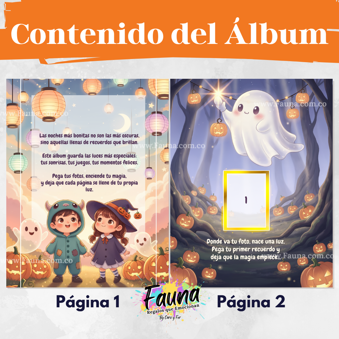 El Desfile de las Linternas Encantadas  – Álbum con Láminas tipo Panini 🎃