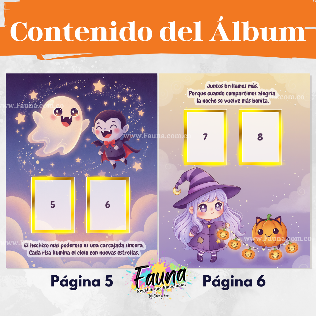 El Desfile de las Linternas Encantadas  – Álbum con Láminas tipo Panini 🎃