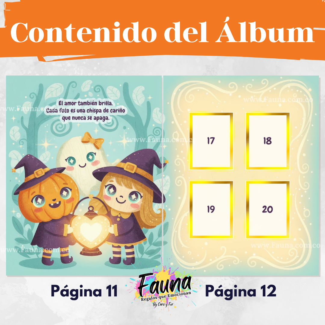 El Desfile de las Linternas Encantadas  – Álbum con Láminas tipo Panini 🎃
