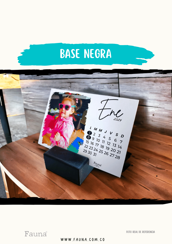 Calendario Personalizado de Escritorio con 12 Fotos - Fauna Regalos que emocionan