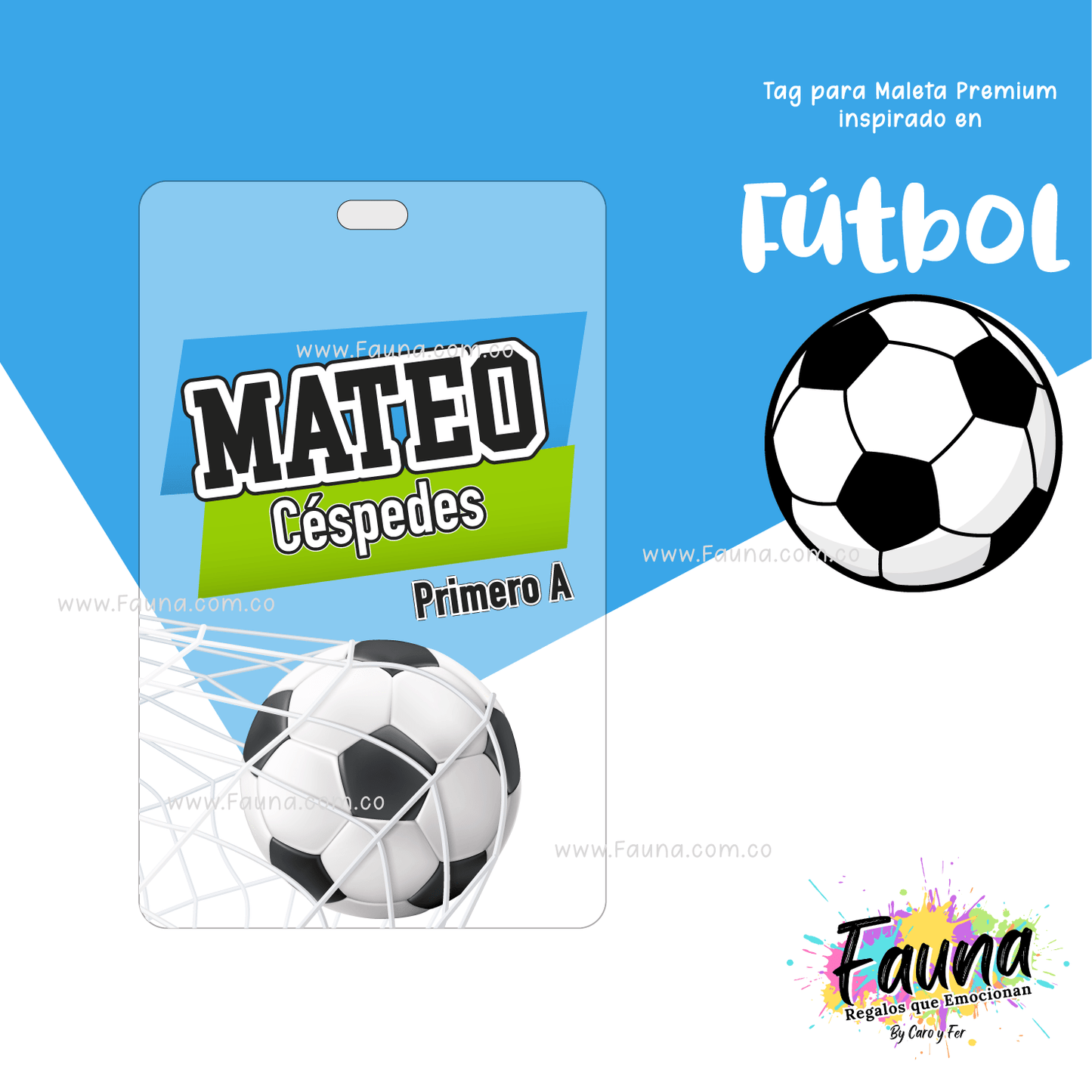 Etiquetas Escolares Premium Personalizadas – Fútbol Niño ⚽