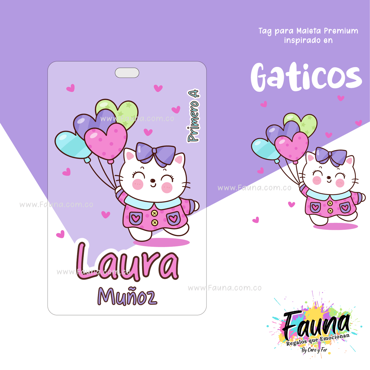 Etiquetas Escolares Premium Personalizadas – Gaticos 🐾✨