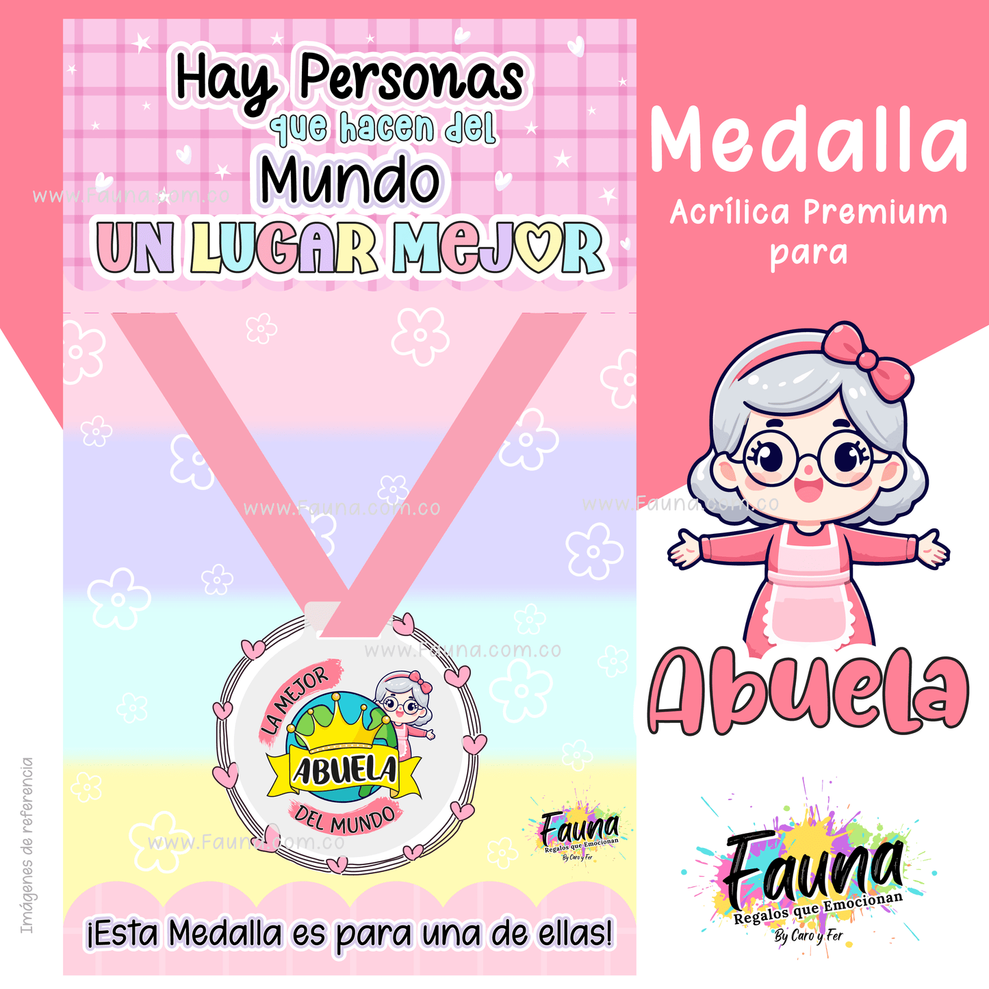 🏅 Medalla “La Mejor Abuela del Mundo”