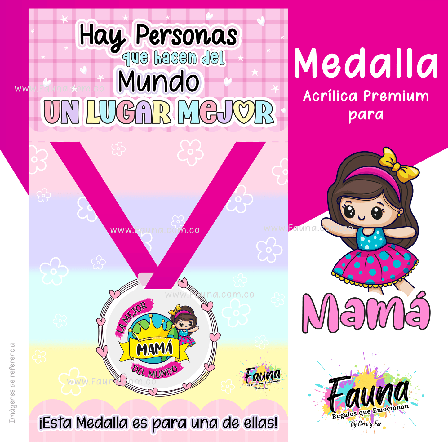 🏅 Medalla “La Mejor Mamá del Mundo”