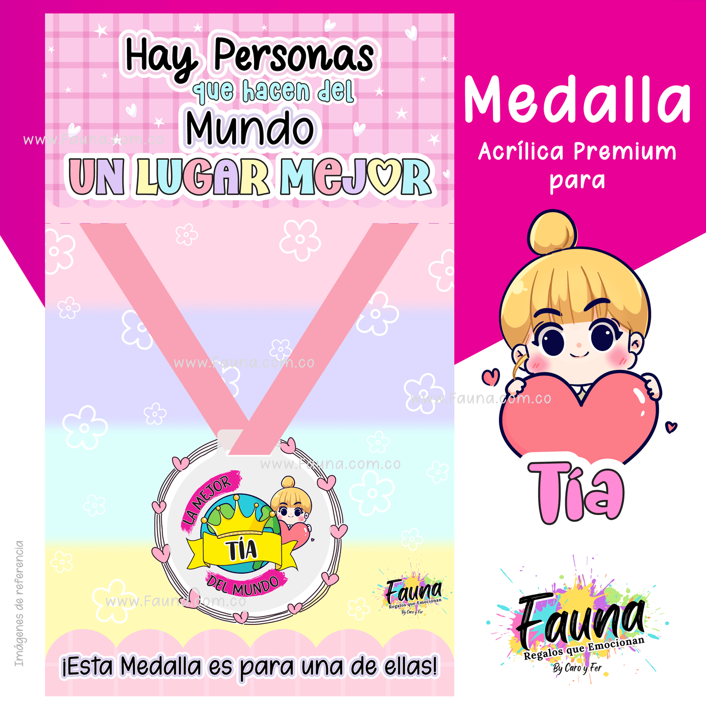 🏅 Medalla “La Mejor Tía del Mundo”