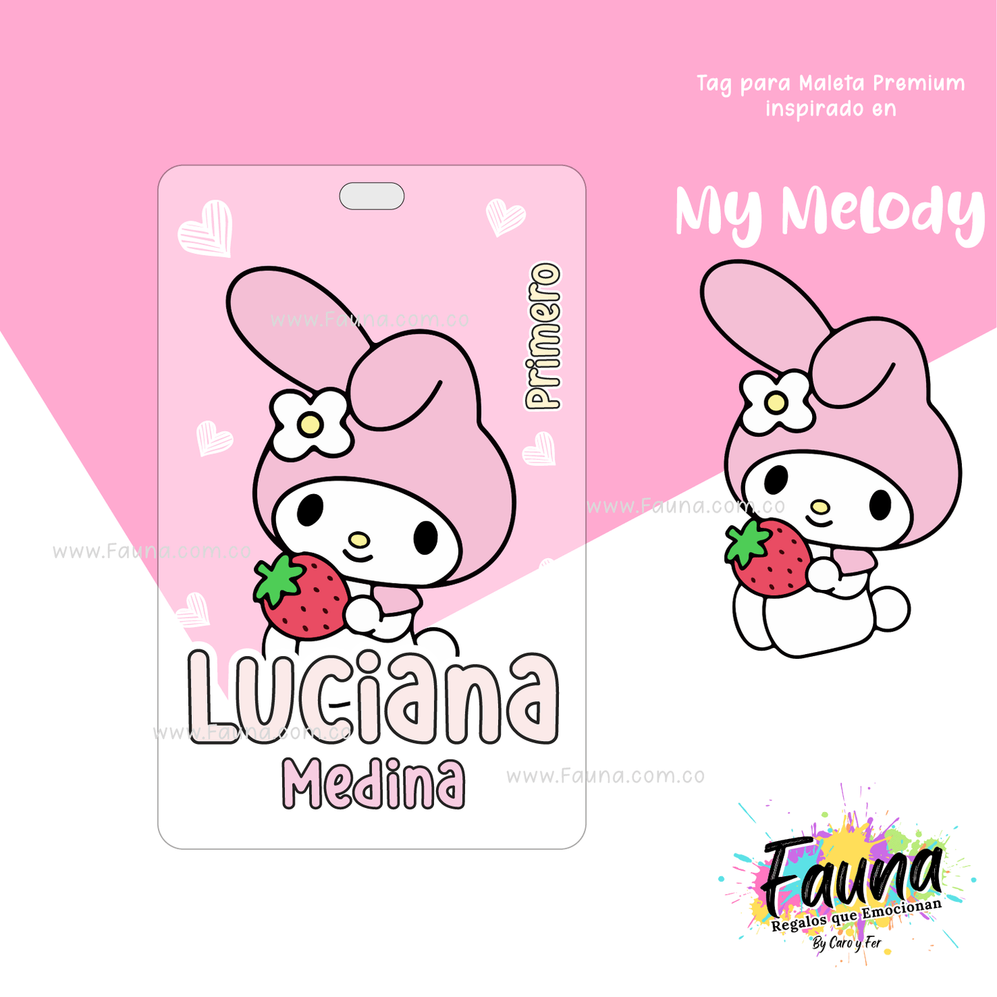 Etiquetas Escolares Premium Personalizadas – My Melody 🎀🌸