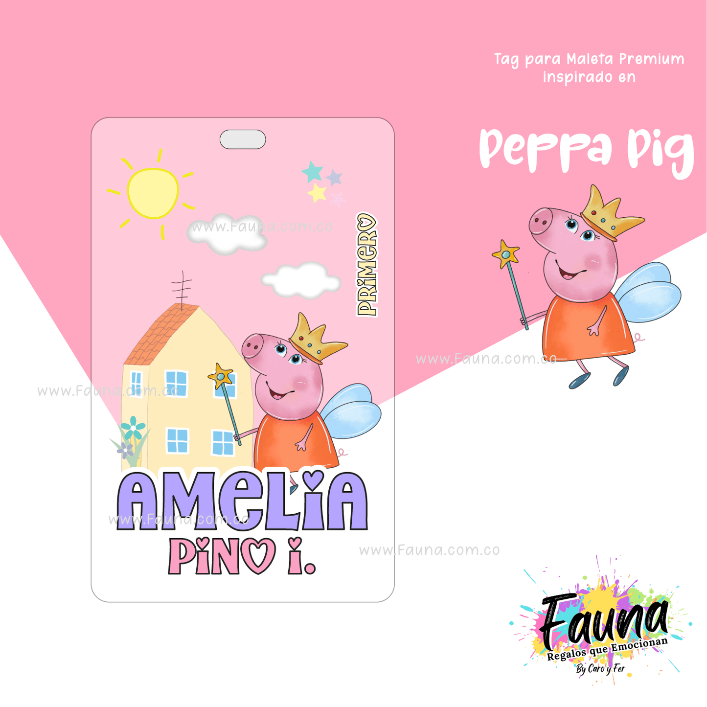 Etiquetas Escolares Premium Personalizadas – Peppa Pig 🐷✨