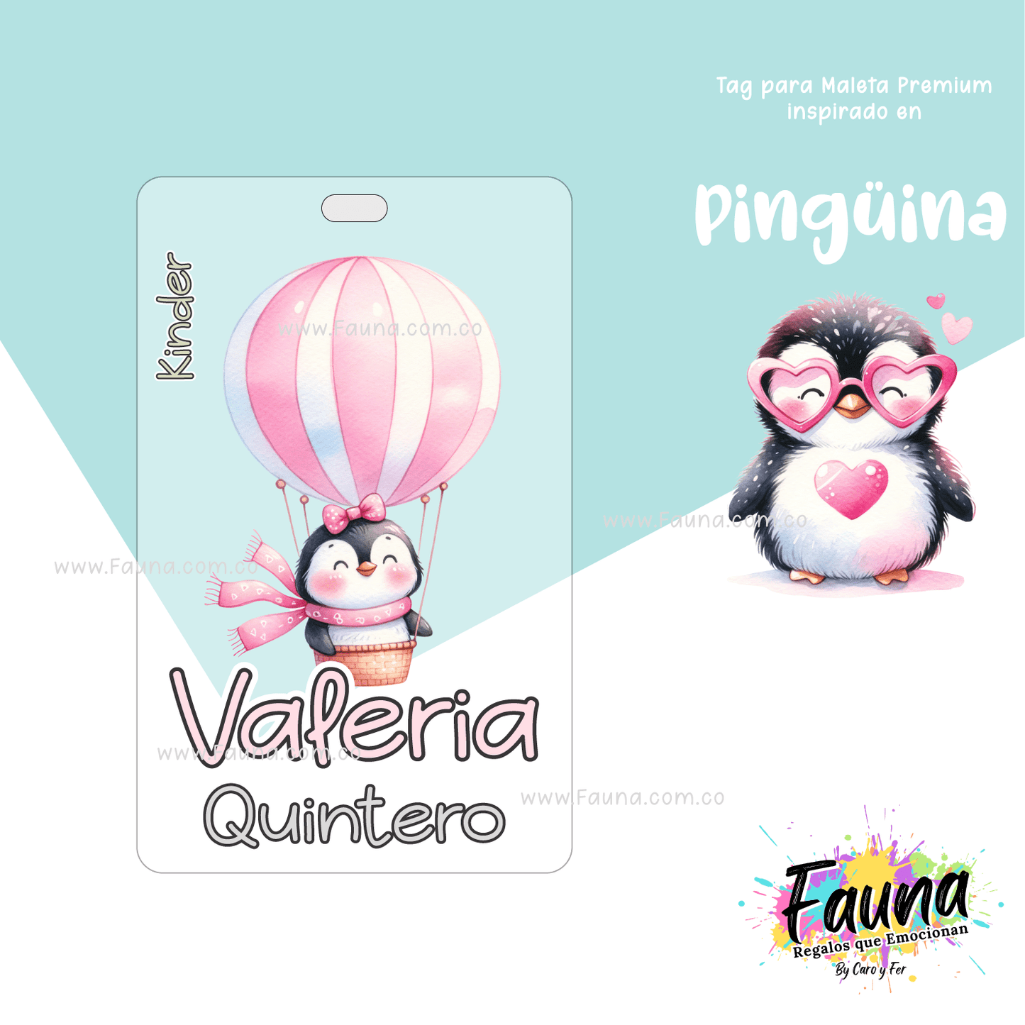 Etiquetas Escolares Premium Personalizadas – Pingüina 🐧❄️