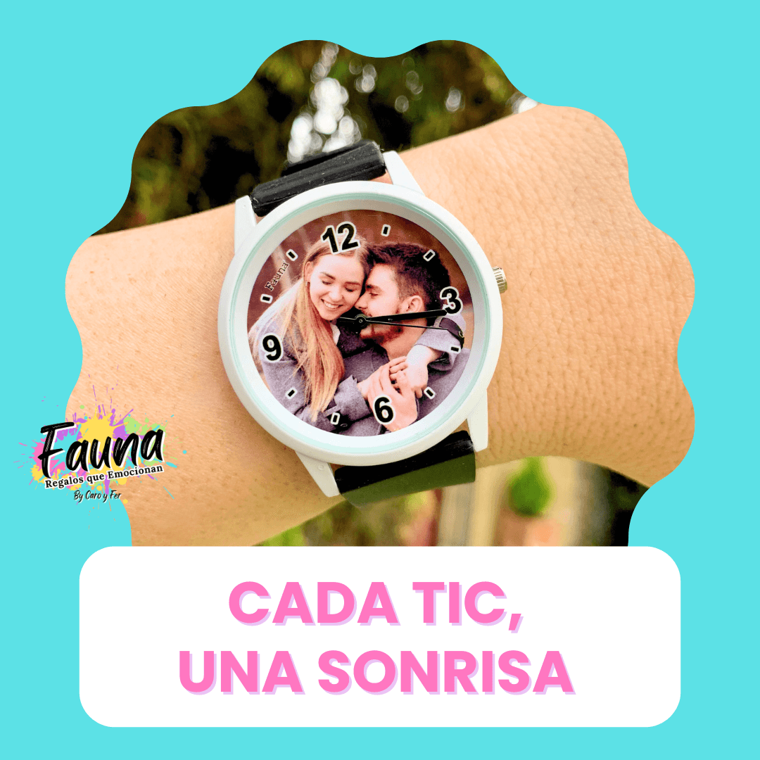 Reloj "recuerdo" de foto personalizada - Fauna Regalos que emocionan