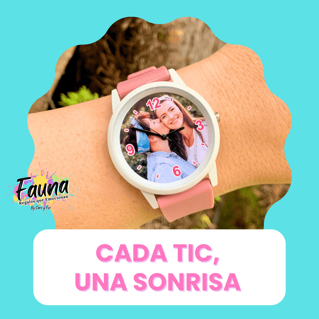 Reloj "recuerdo" de foto personalizada - Fauna Regalos que emocionan