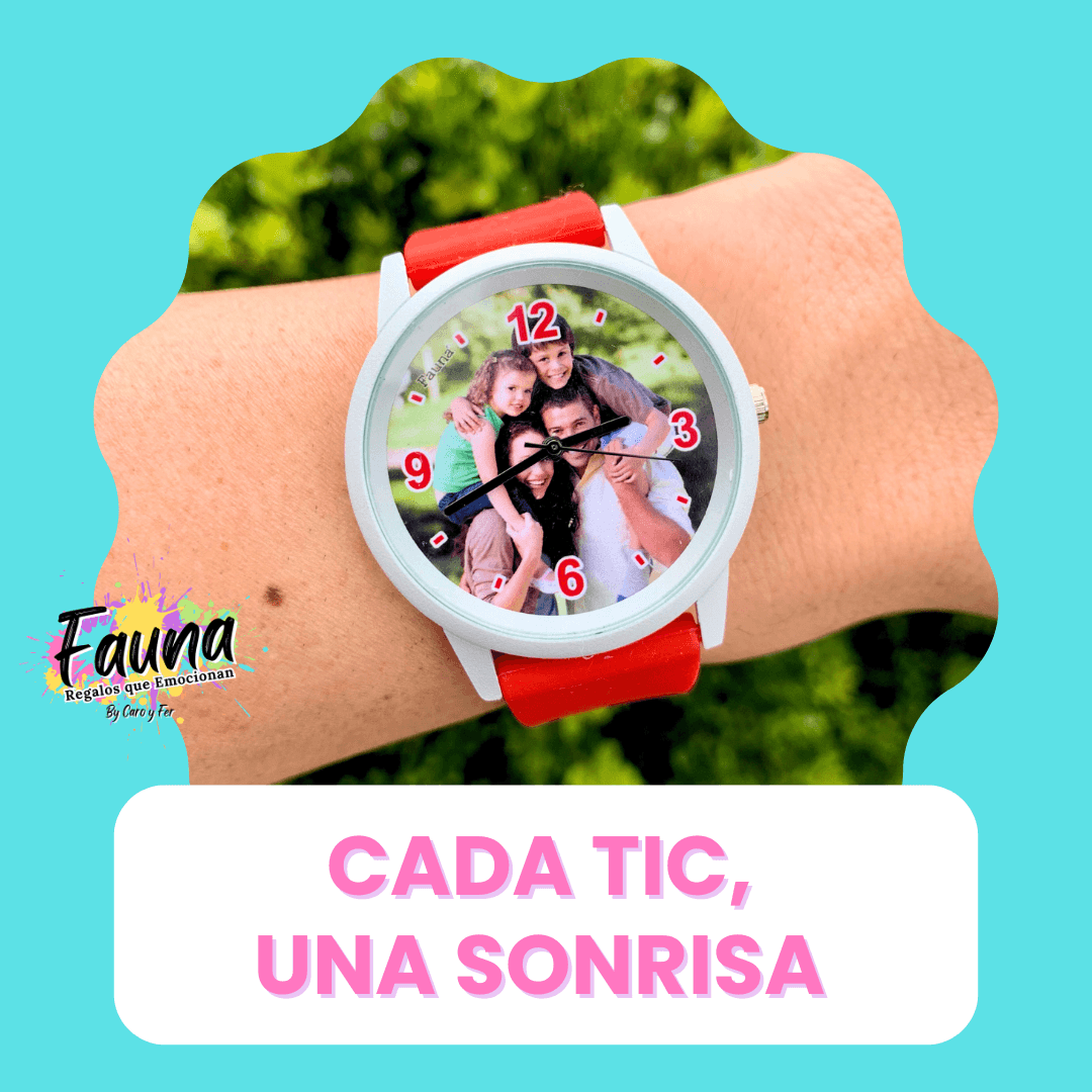 Reloj "recuerdo" de foto personalizada - Fauna Regalos que emocionan