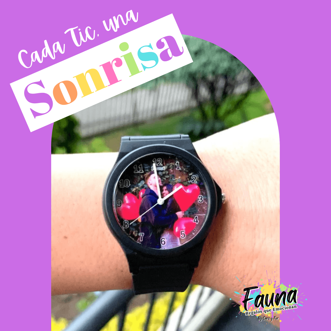 Reloj "recuerdo a prueba de agua" de foto personalizada - Fauna Regalos que emocionan