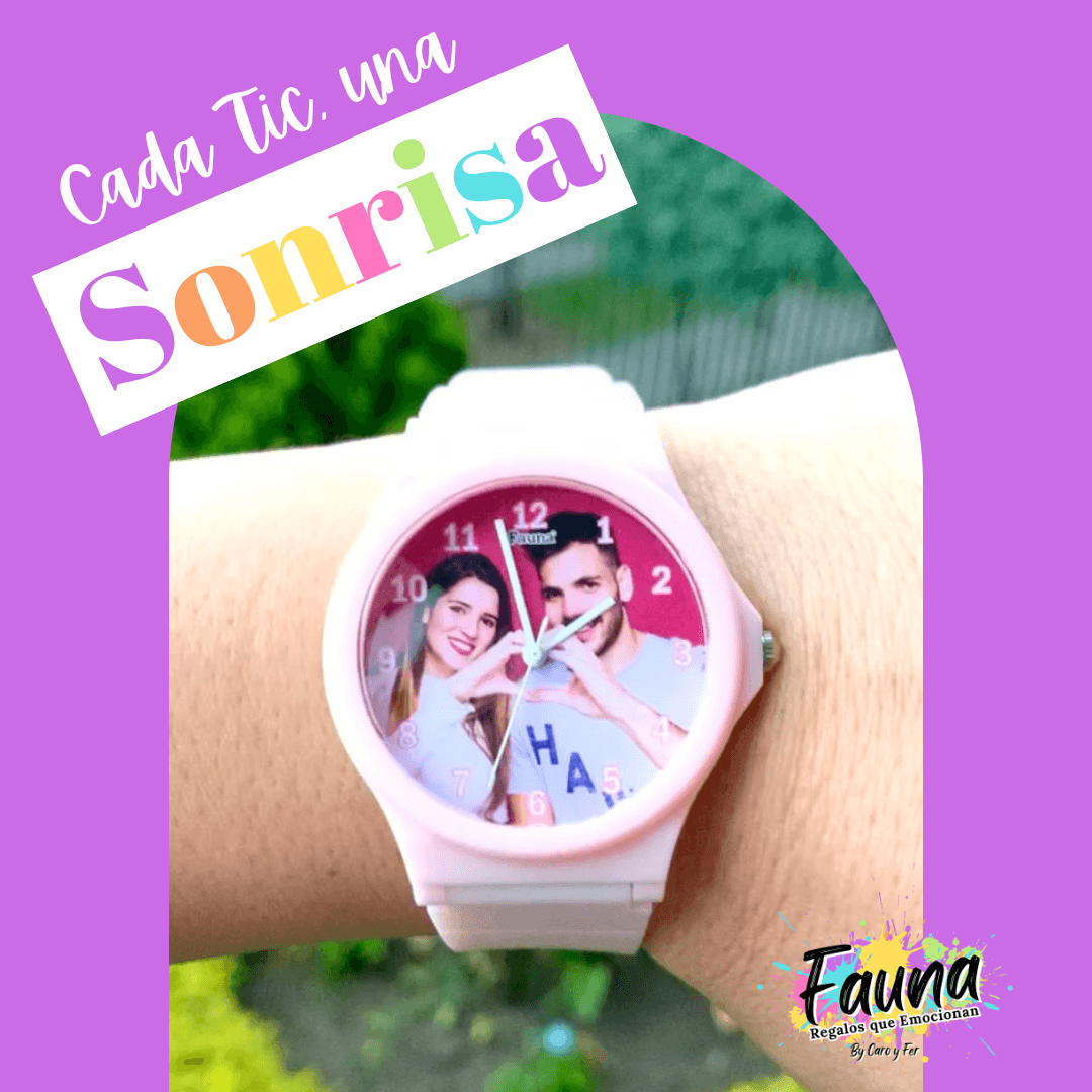 Reloj "recuerdo a prueba de agua" de foto personalizada - Fauna Regalos que emocionan