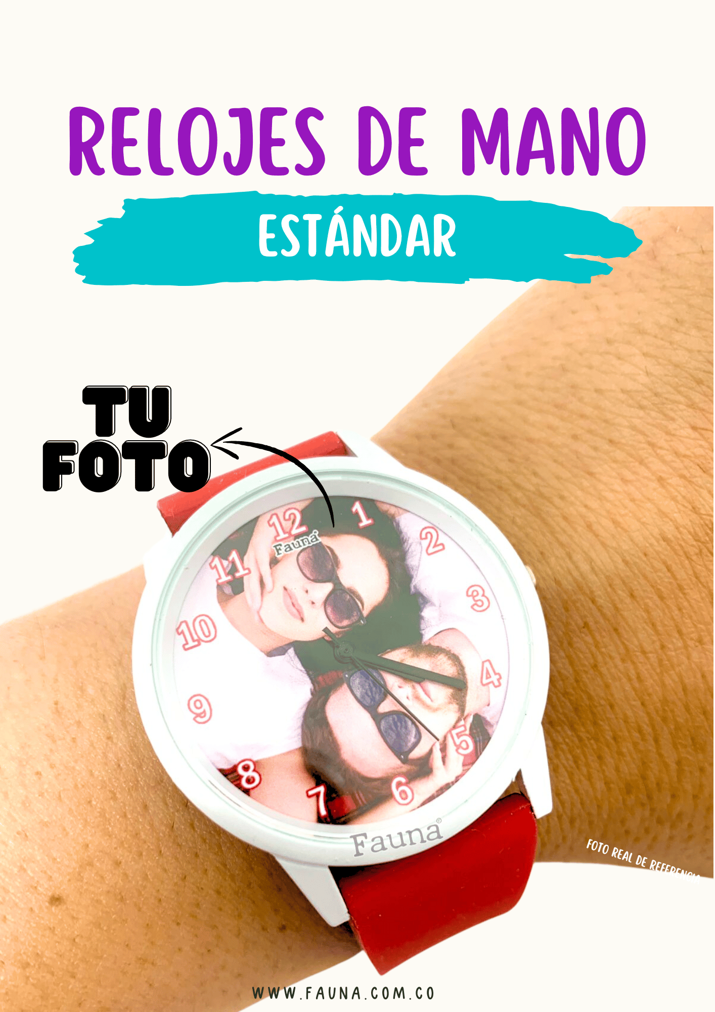 Reloj Estandar Personalizado con Foto