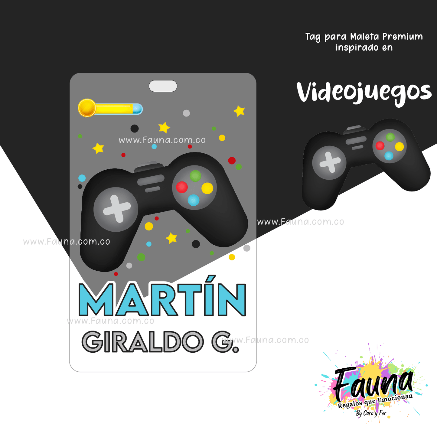 Etiquetas Escolares Premium Personalizadas – Videojuegos 🎮