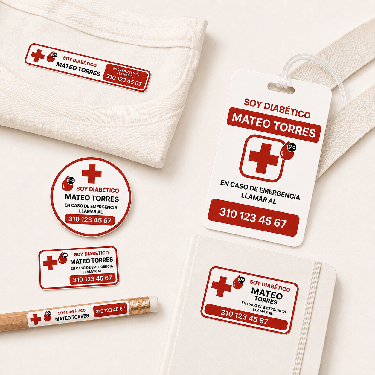 Etiquetas de Alerta Médica Personalizadas