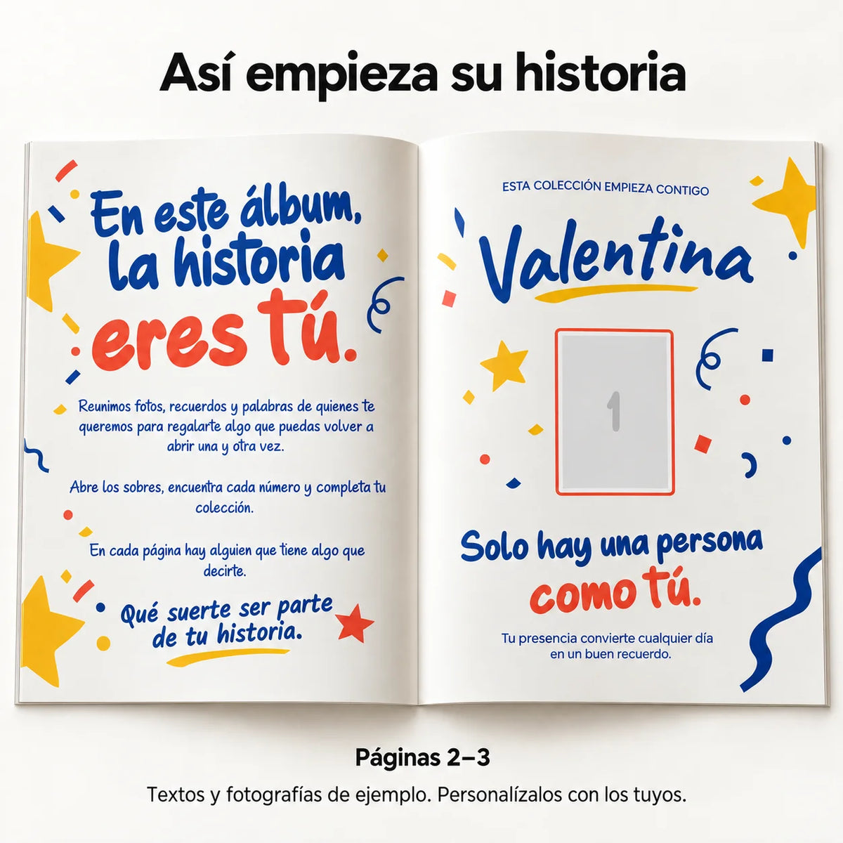 Álbum Personalizado con Fotos y Mensajes – De los que te Queremos | Fiesta