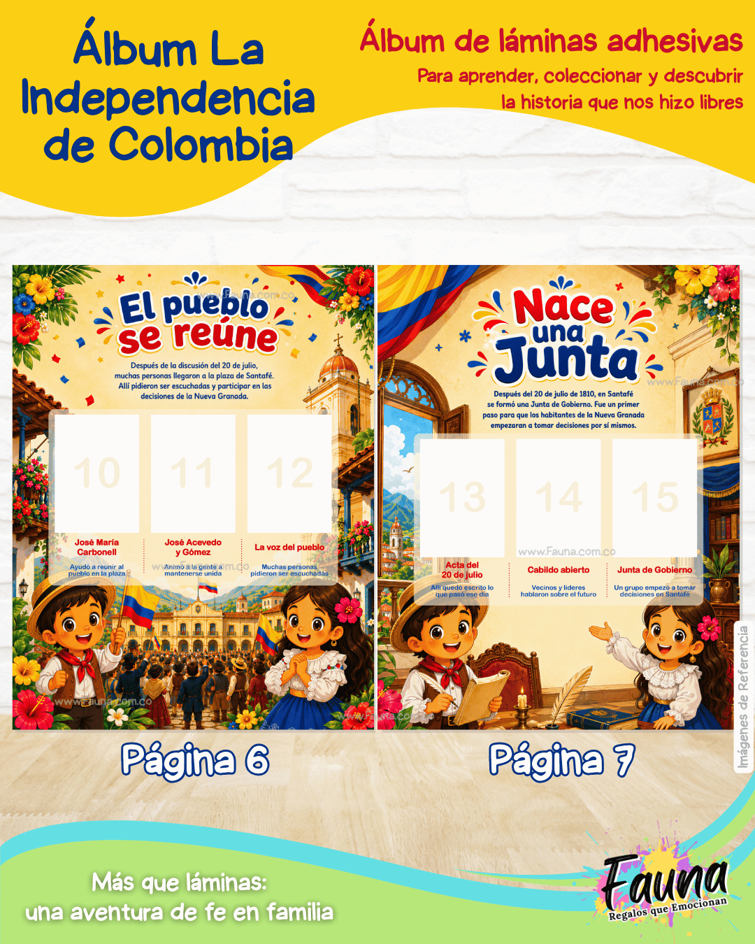 Colombia: Nuestra Historia en Stickers – Álbum de la Independencia para Niños