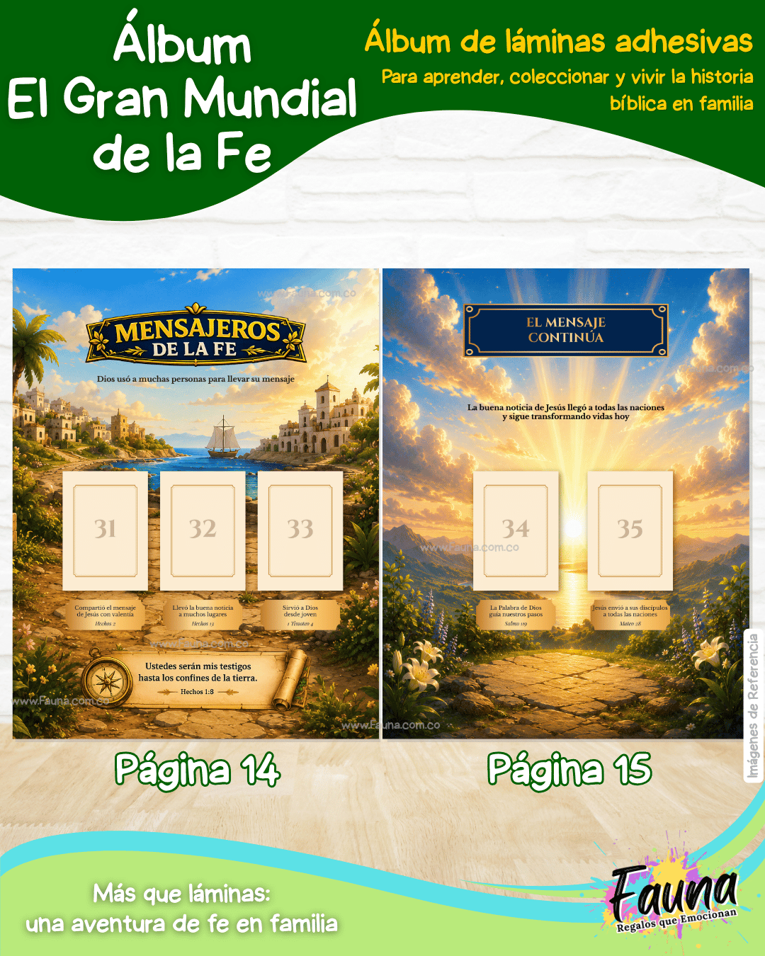 ⚽✨ El Gran Mundial de la Fe – Álbum de Láminas Bíblico para Niños (incluye todas las láminas)