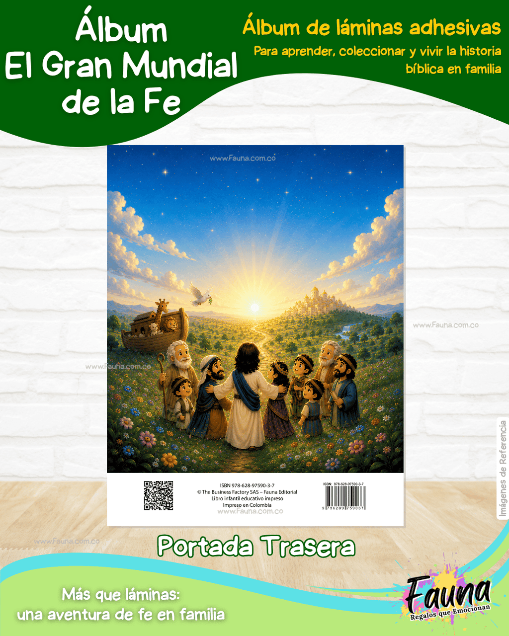 ⚽✨ El Gran Mundial de la Fe – Álbum de Láminas Bíblico para Niños (incluye todas las láminas)