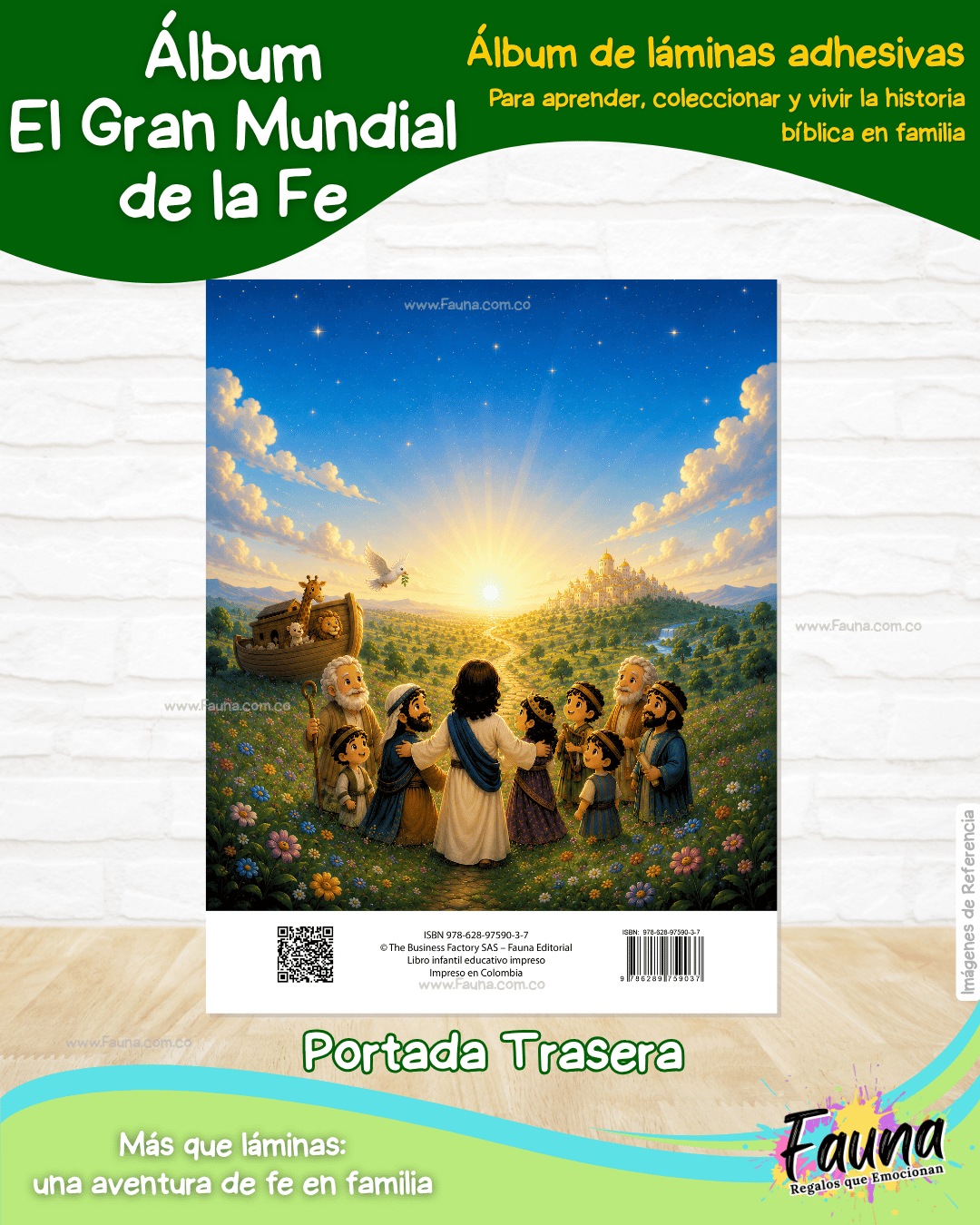 ⚽✨ El Gran Mundial de la Fe – Álbum de Láminas Bíblico para Niños (incluye todas las láminas)