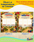 Colombia: Nuestra Historia en Stickers – Álbum de la Independencia para Niños