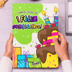 Álbum de Láminas Feliz Cumpleaños Personalizado con 18 Fotos