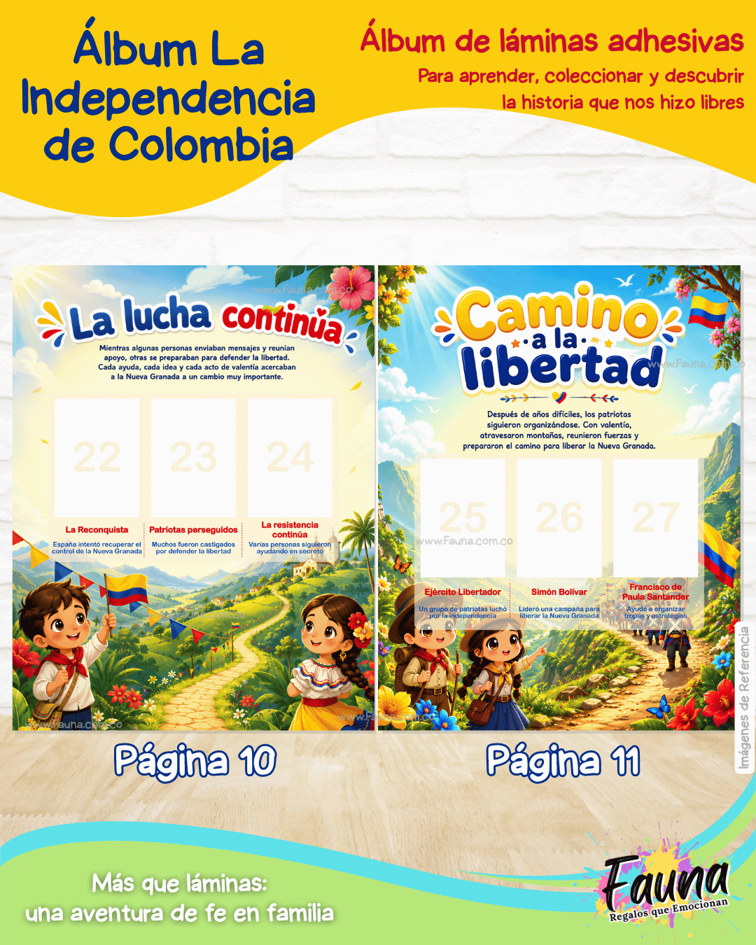 Colombia: Nuestra Historia en Stickers – Álbum de la Independencia para Niños
