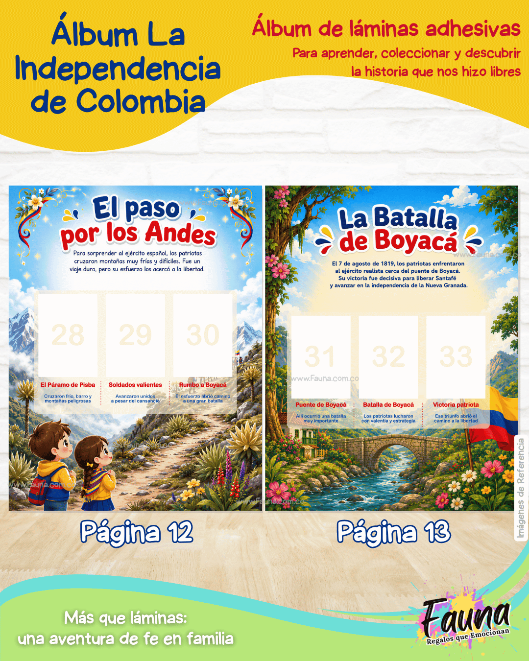 Colombia: Nuestra Historia en Stickers – Álbum de la Independencia para Niños