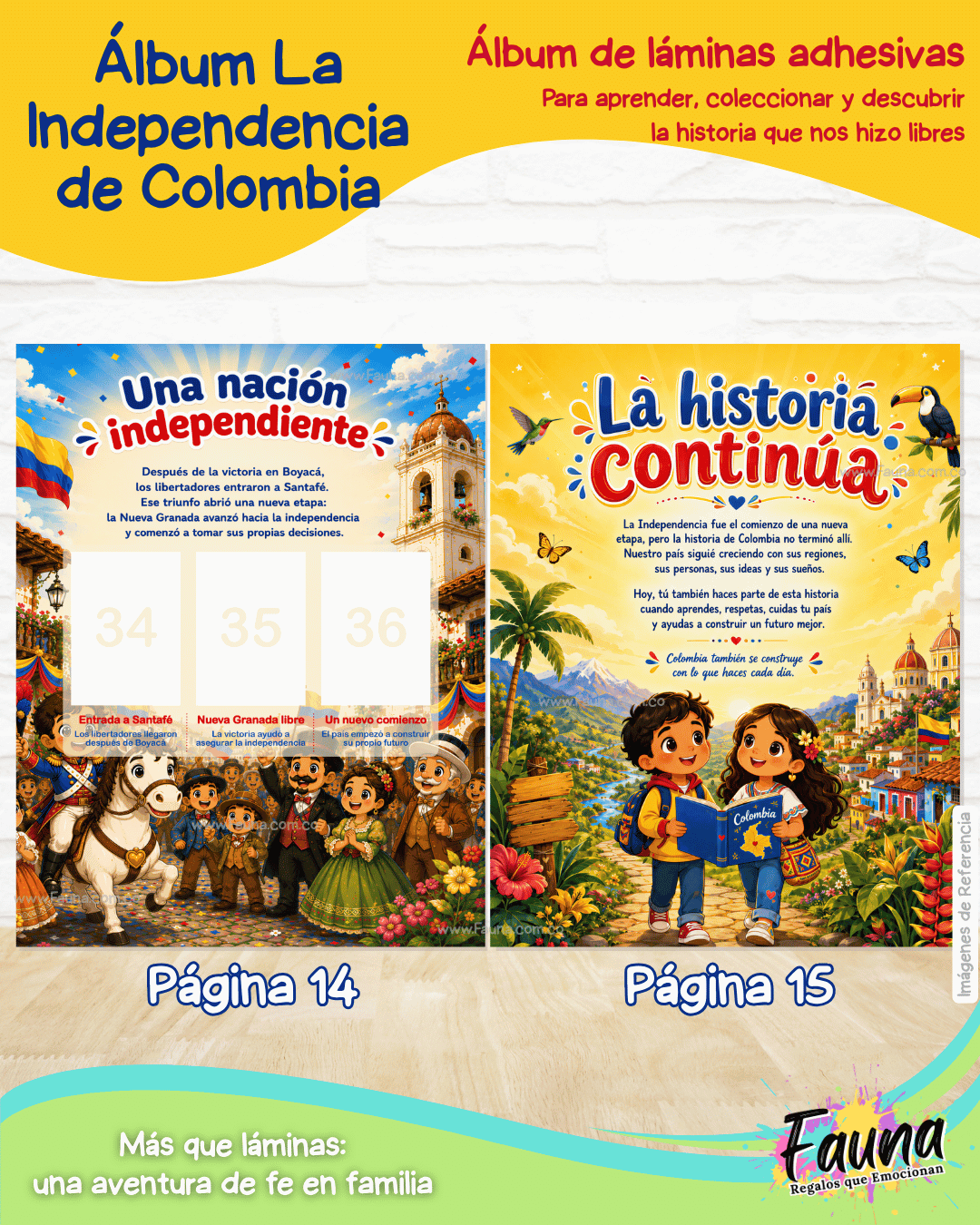Colombia: Nuestra Historia en Stickers – Álbum de la Independencia para Niños