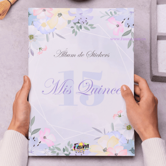 Álbum de Láminas 15 Años Personalizado con 18 Fotos