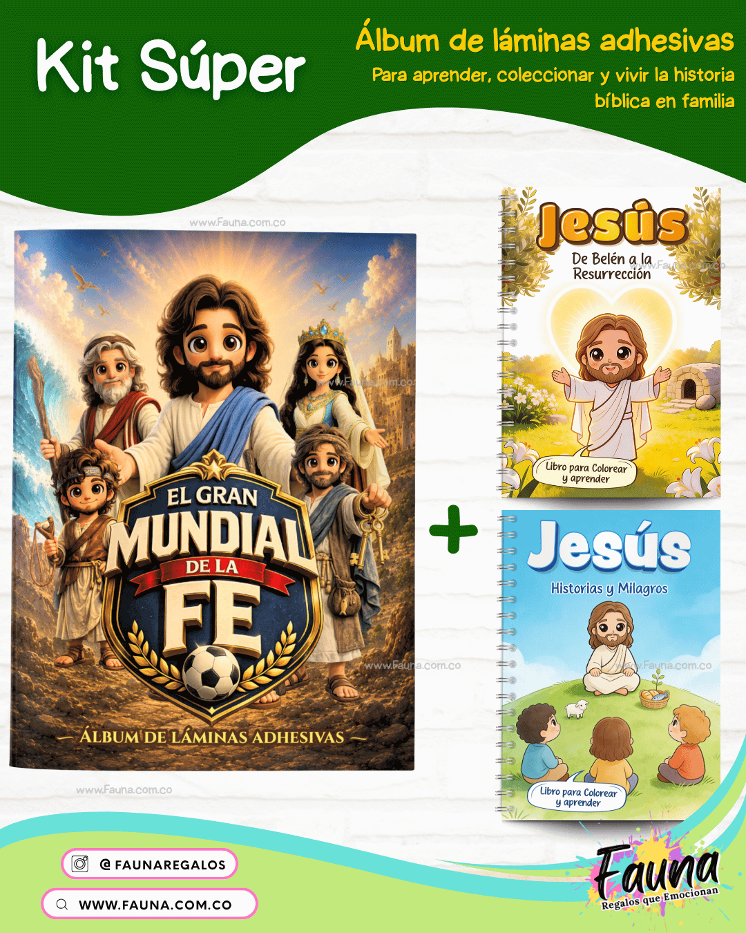 ⚽✨ El Gran Mundial de la Fe – Álbum de Láminas Bíblico para Niños (incluye todas las láminas)