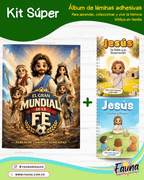 ⚽✨ El Gran Mundial de la Fe – Álbum de Láminas Bíblico para Niños (incluye todas las láminas)