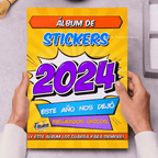 Álbum de Láminas Nuestro 2024 Personalizado con 18 Fotos