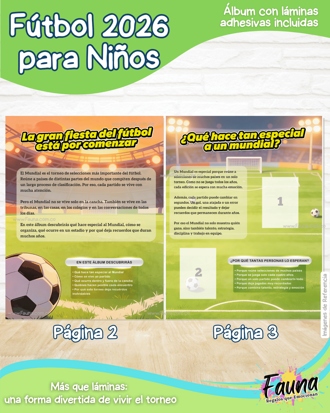 Álbum de Láminas de Fútbol 2026 para Niños (Incluye todas las láminas)