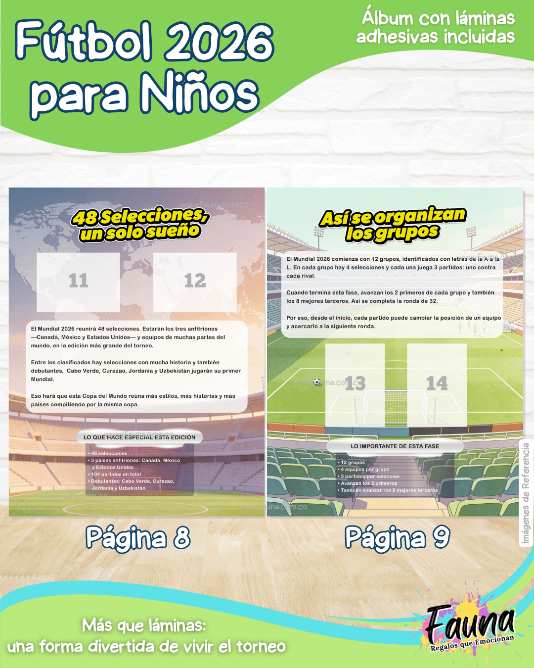 Álbum de Láminas de Fútbol 2026 para Niños (Incluye todas las láminas)
