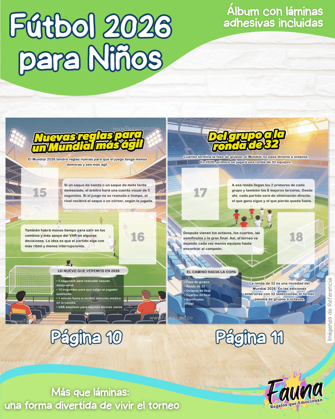 Álbum de Láminas de Fútbol 2026 para Niños (Incluye todas las láminas)