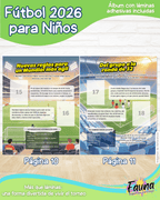 Álbum de Láminas de Fútbol 2026 para Niños (Incluye todas las láminas)