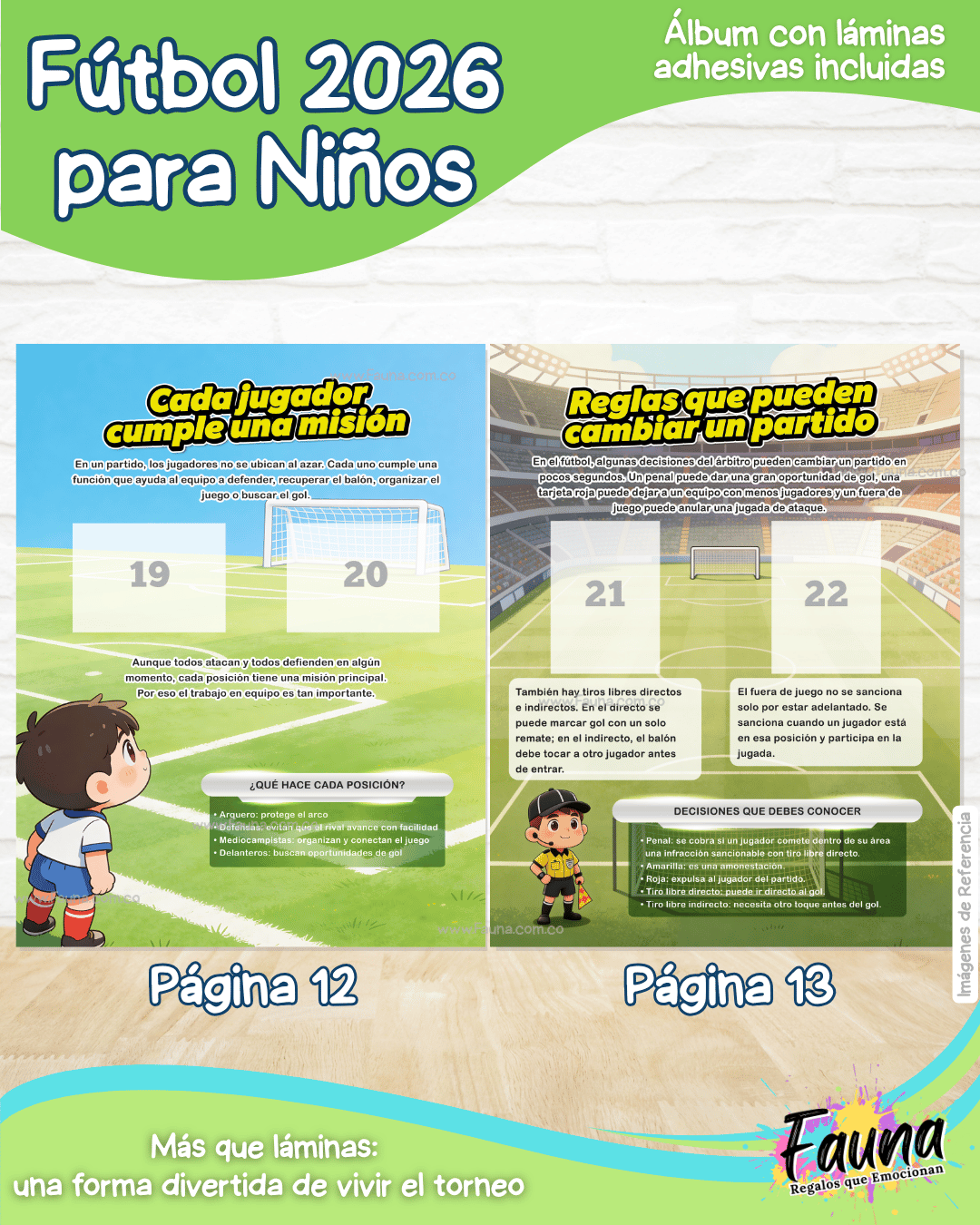 Álbum de Láminas de Fútbol 2026 para Niños (Incluye todas las láminas)