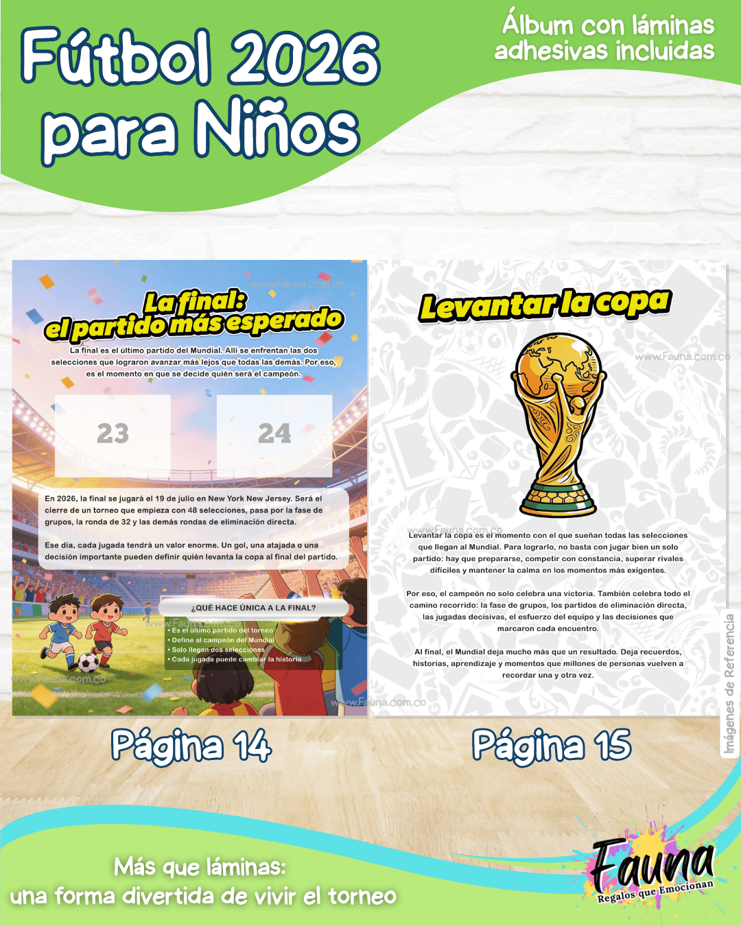 Álbum de Láminas de Fútbol 2026 para Niños (Incluye todas las láminas)