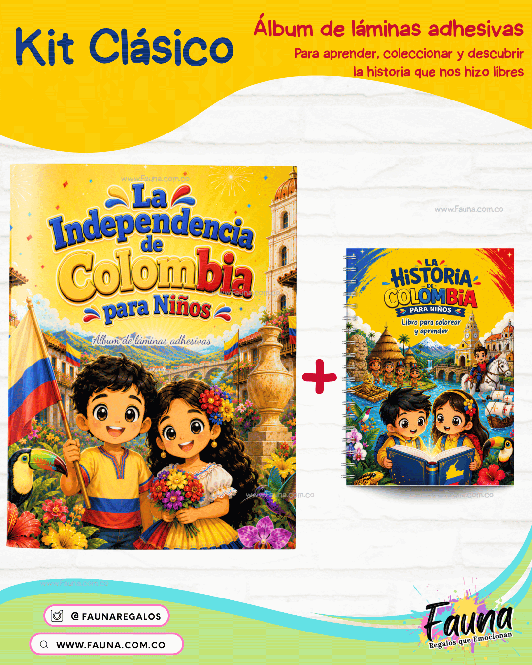 Colombia: Nuestra Historia en Stickers – Álbum de la Independencia para Niños