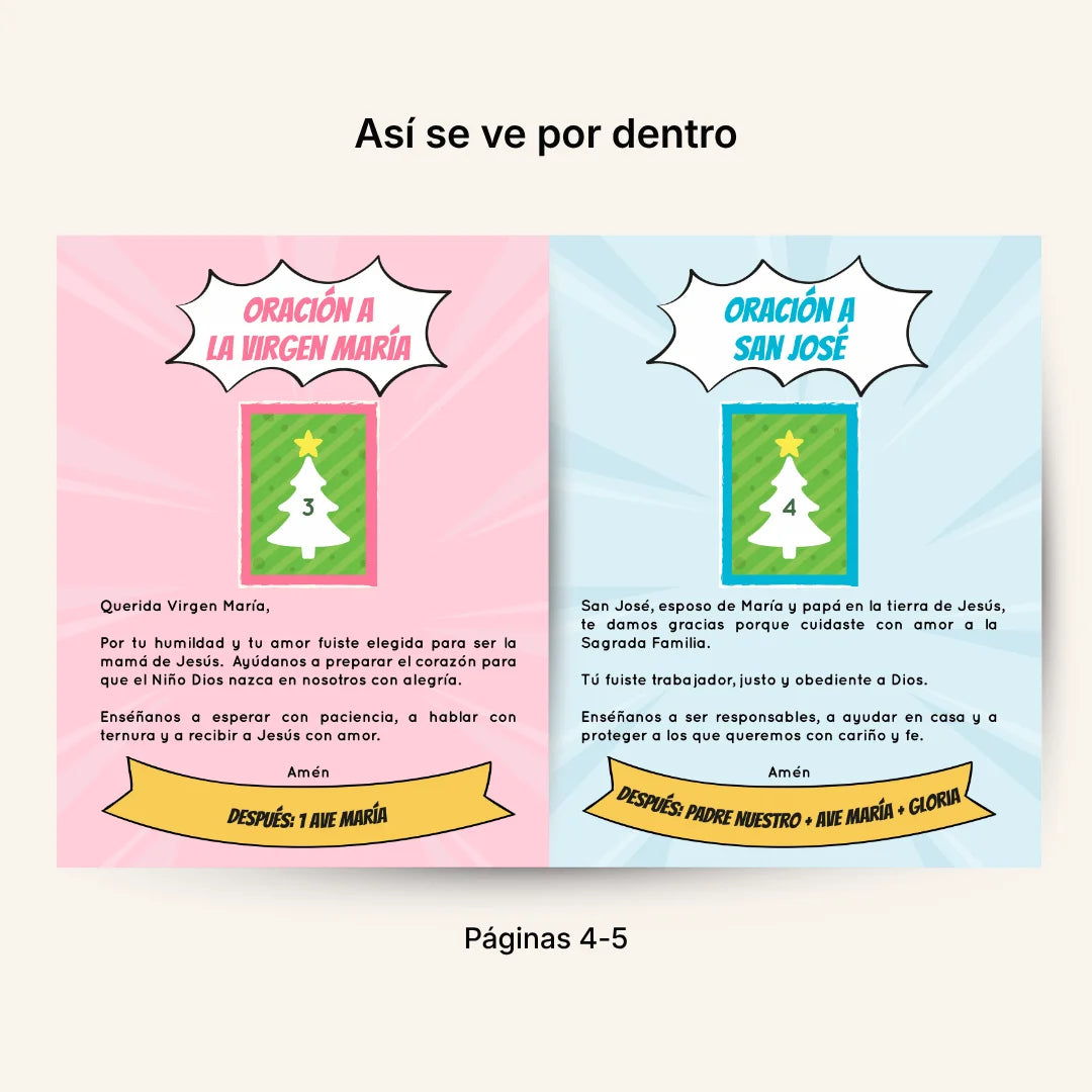 Novena de Navidad Adaptada para Niños – Álbum con Láminas tipo Panini