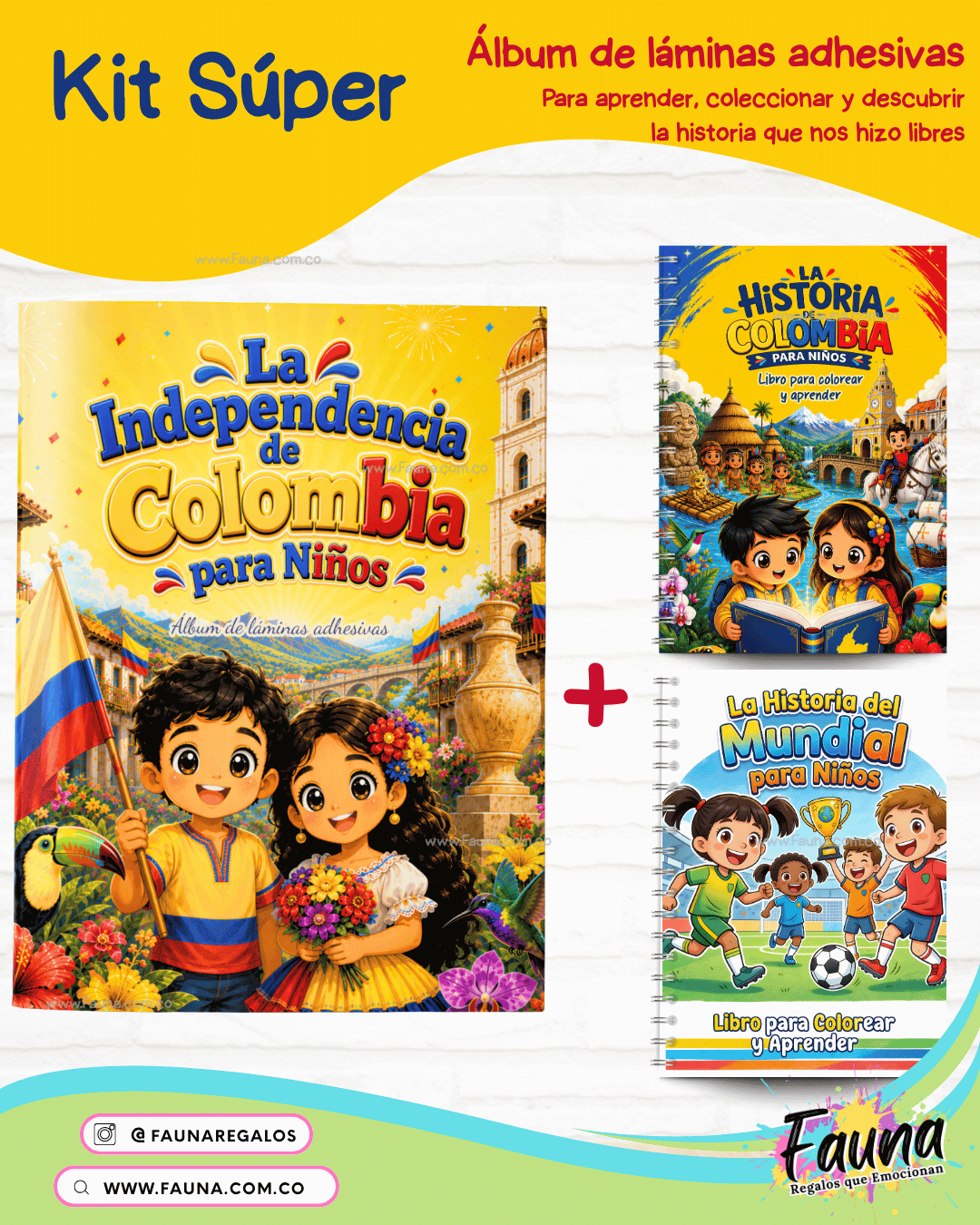 Colombia: Nuestra Historia en Stickers – Álbum de la Independencia para Niños