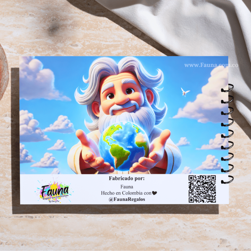 📖✨ Libro de Colorear Infantil – La Creación del Mundo (50 hojas)