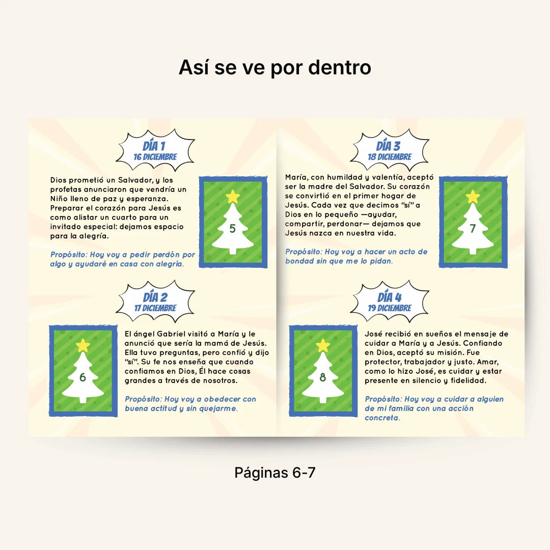 Novena de Navidad Adaptada para Niños – Álbum con Láminas tipo Panini