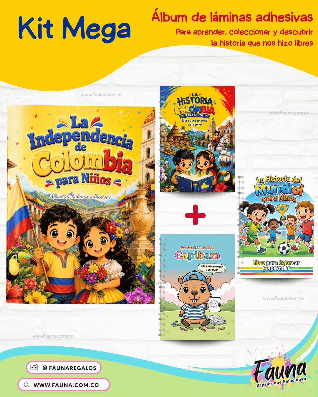 Colombia: Nuestra Historia en Stickers – Álbum de la Independencia para Niños