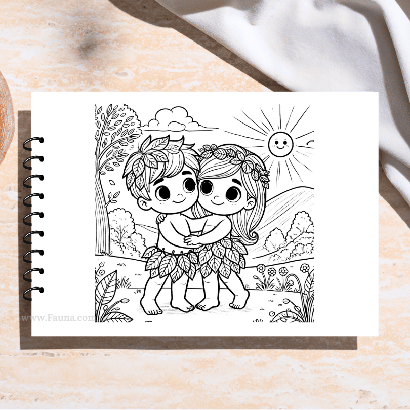 📖✨ Libro de Colorear Infantil – La Creación del Mundo (50 hojas)