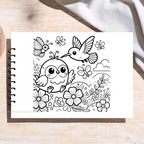 📖✨ Libro de Colorear Infantil – La Creación del Mundo (50 hojas)