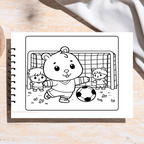 💙 Libro para colorear - Capibara para Niños (50 hojas)
